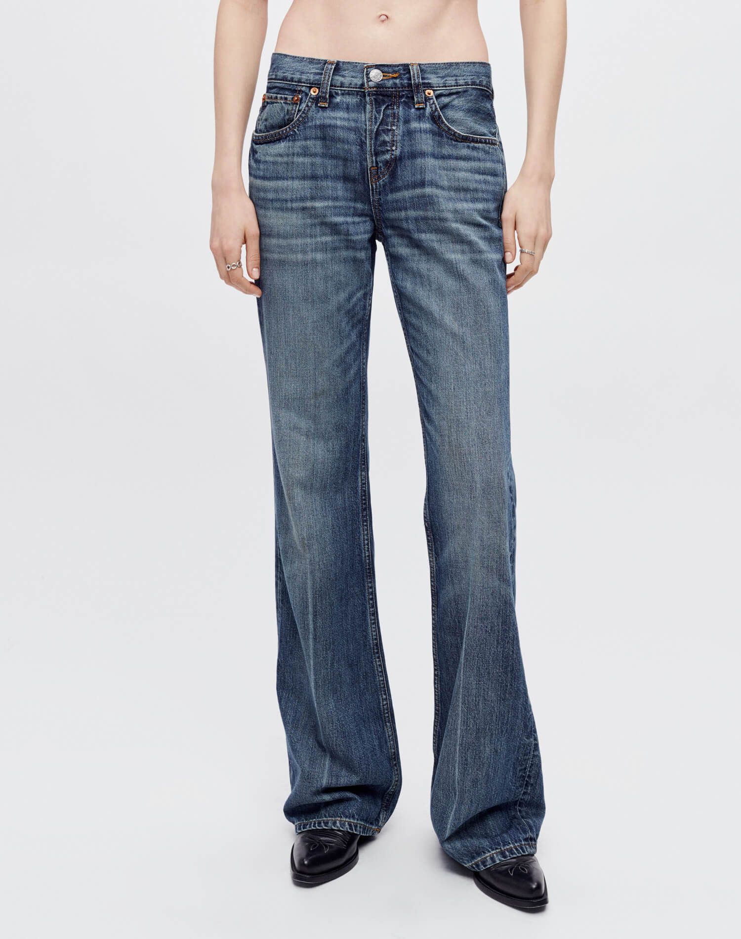Loose Boot Flare Jeans - Ranchito