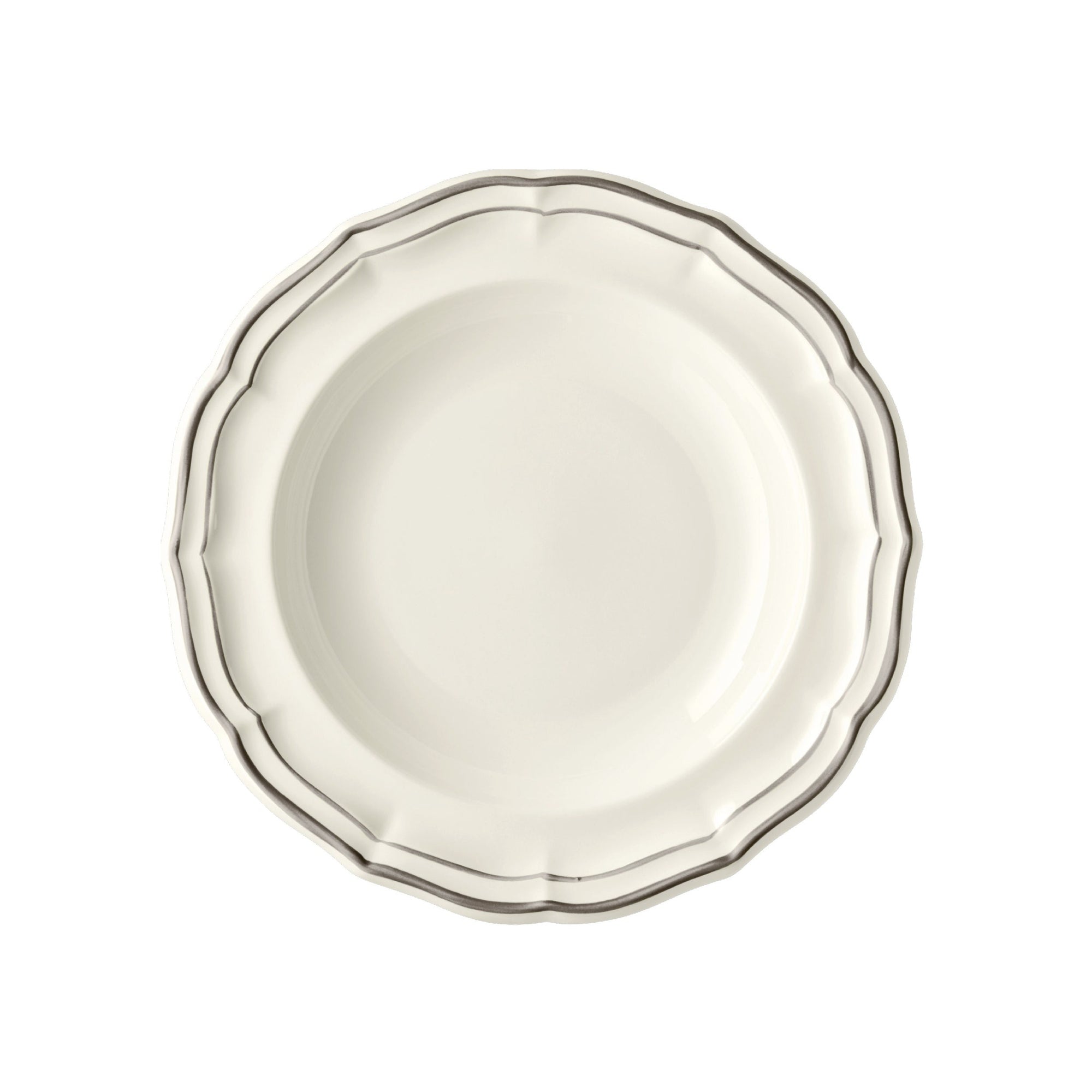Set de 4 Assiettes creuses Filet - Taupe