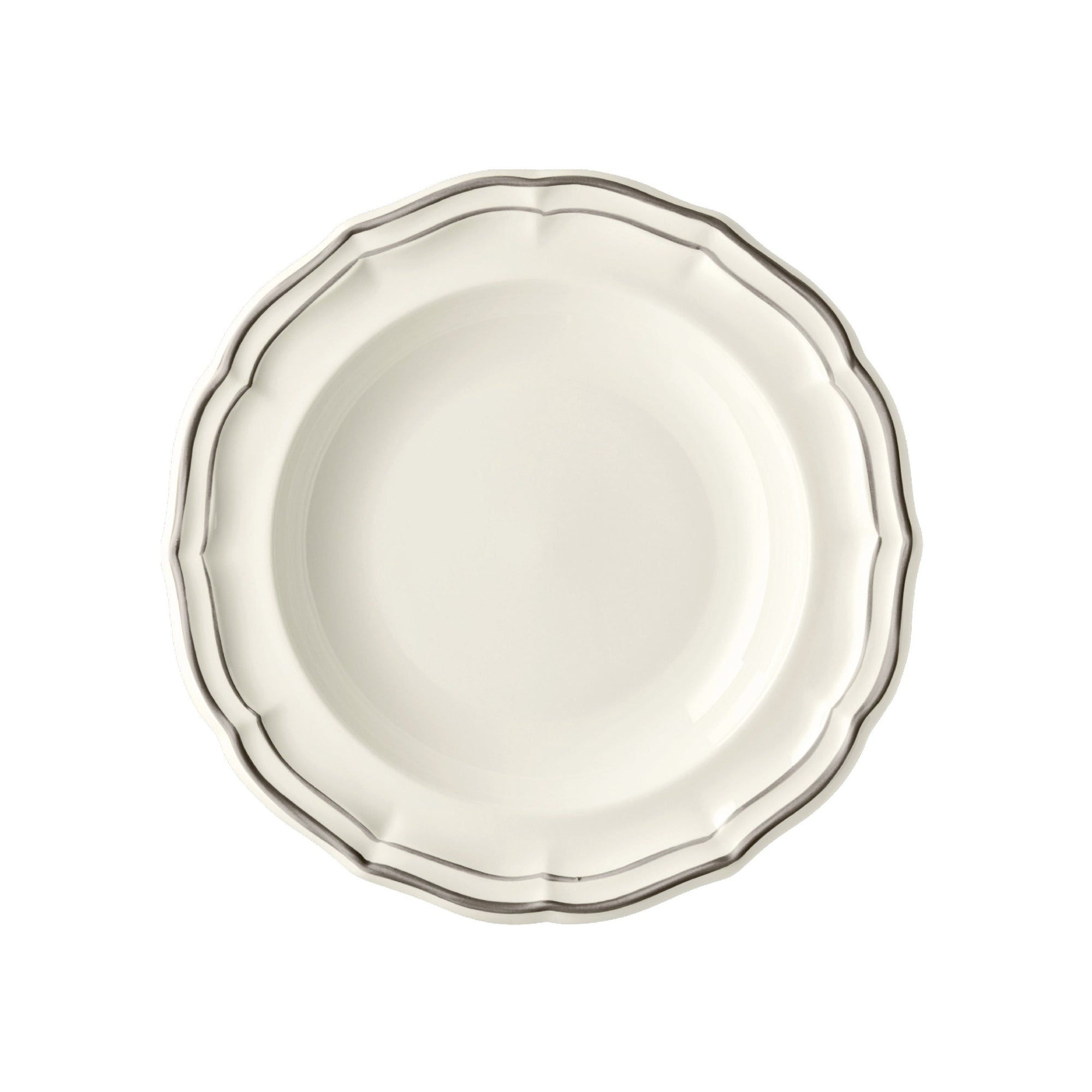 Set de 4 Assiettes creuses Filet - Taupe