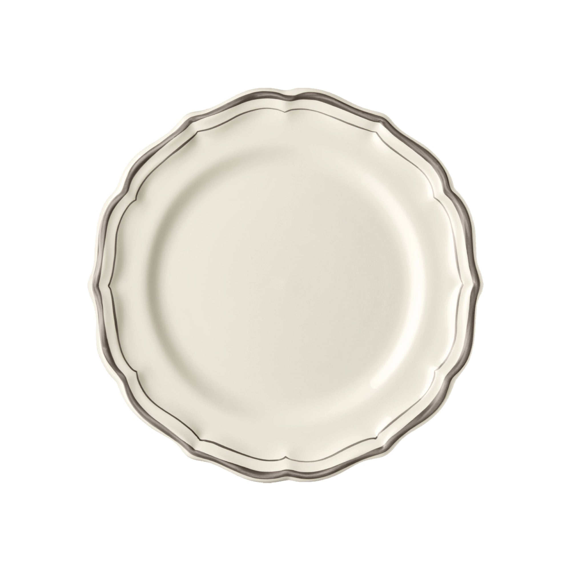 Set de 4 Assiettes à dessert Filet - Taupe