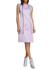 PARME/BLANC CASSE ROBE