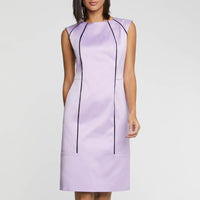 PARME/BLANC CASSE ROBE