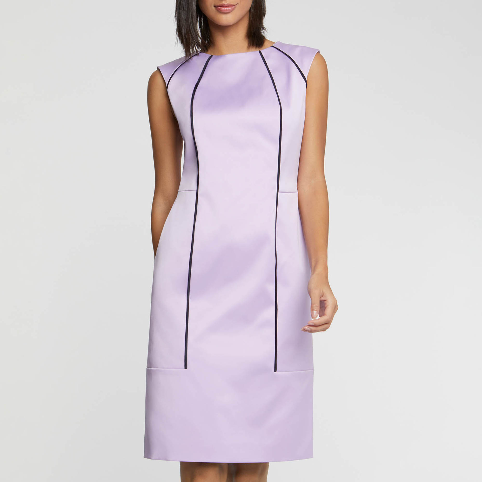 PARME/BLANC CASSE ROBE