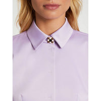Veste cintrée en satin - Lilas