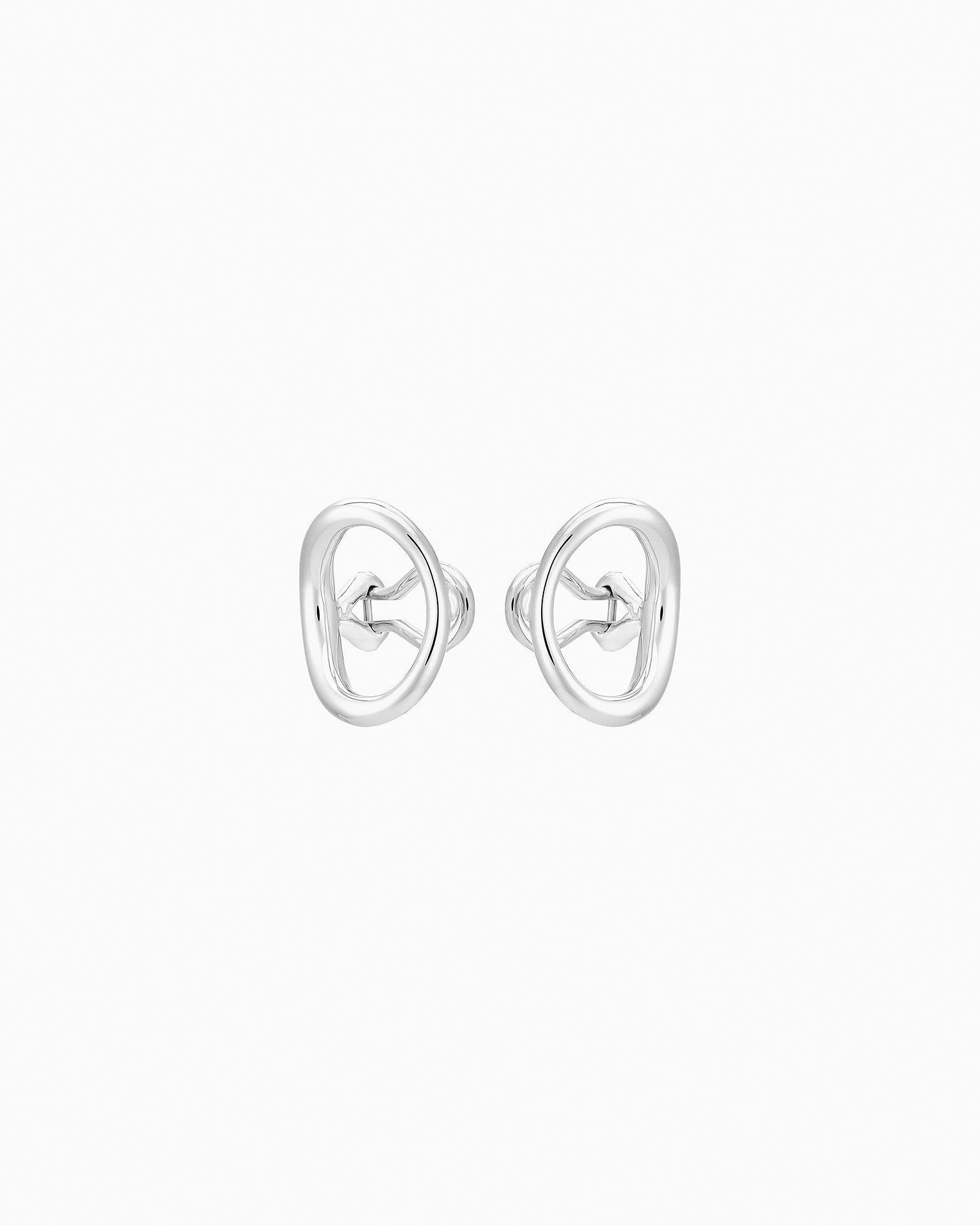 Boucles d'oreilles à clip Naho S en argent - Argent