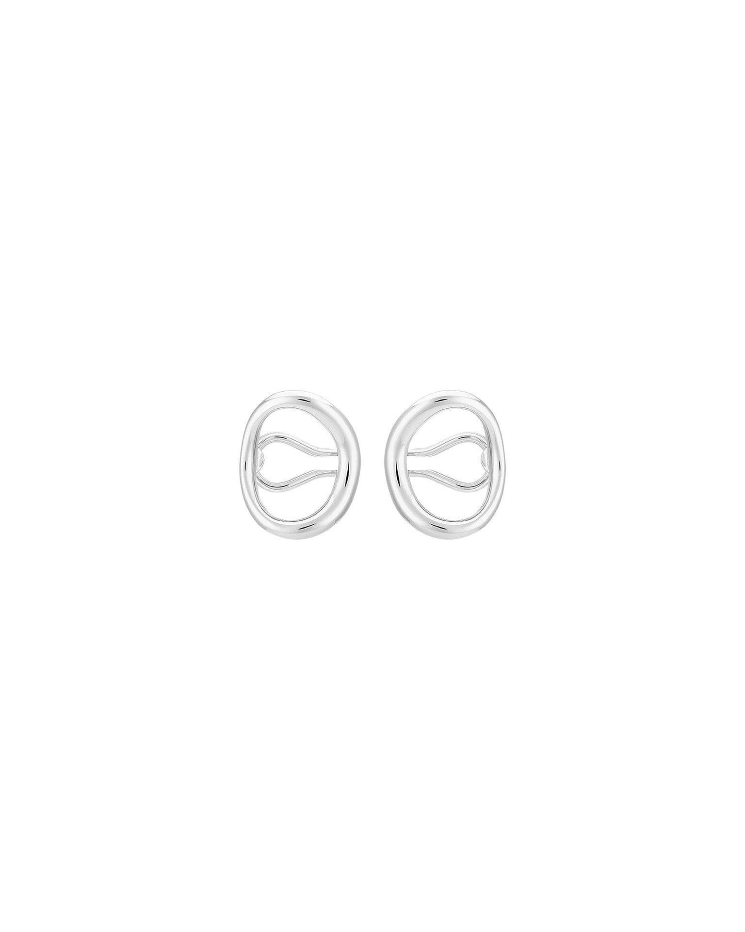 Boucles d'oreilles à clip Naho S en argent - Argent