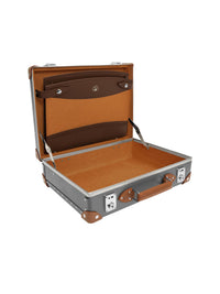 Porte-documents Centenary - Gris & Caramel & Chrome
