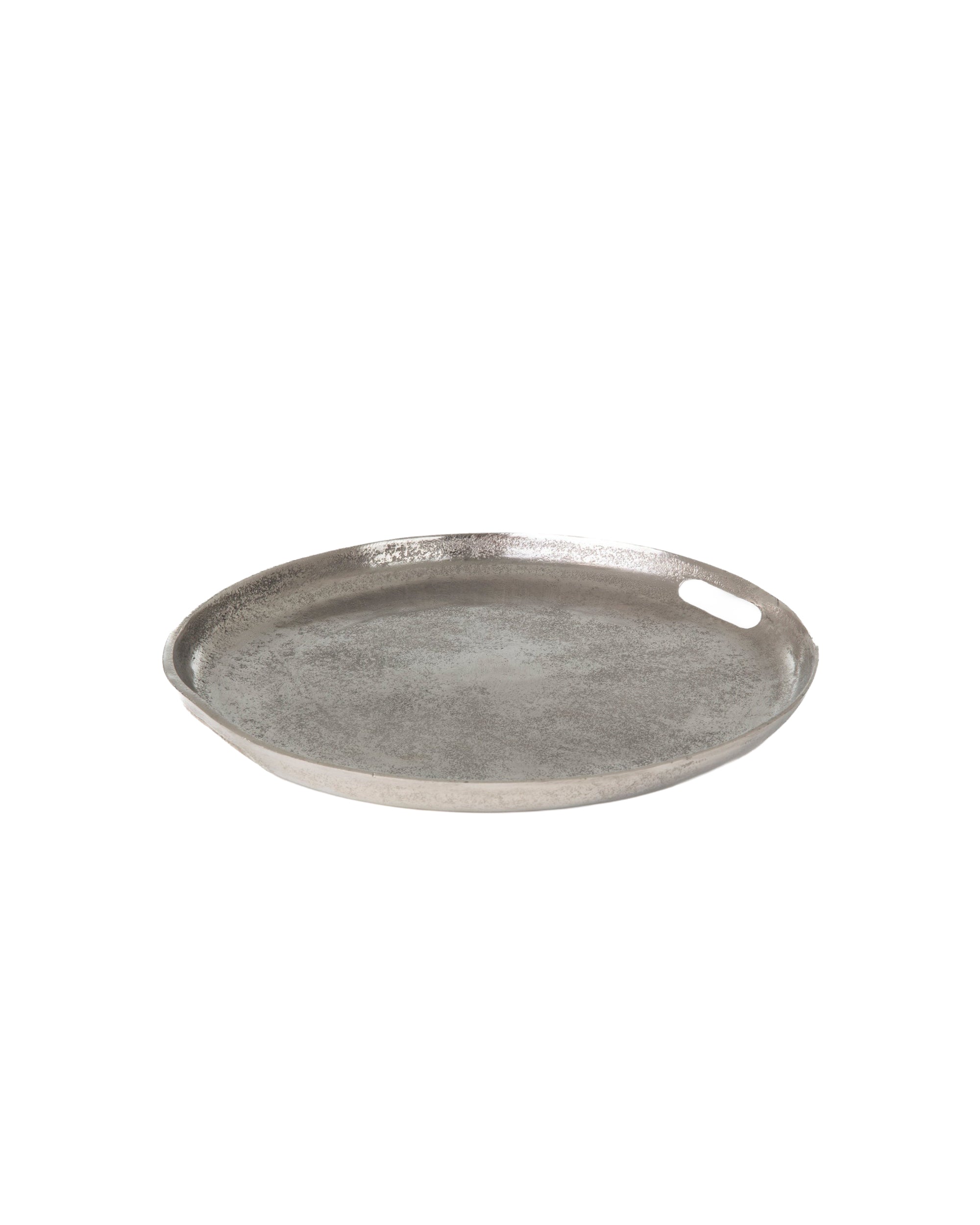 Plateau Nome S en métal - Silver