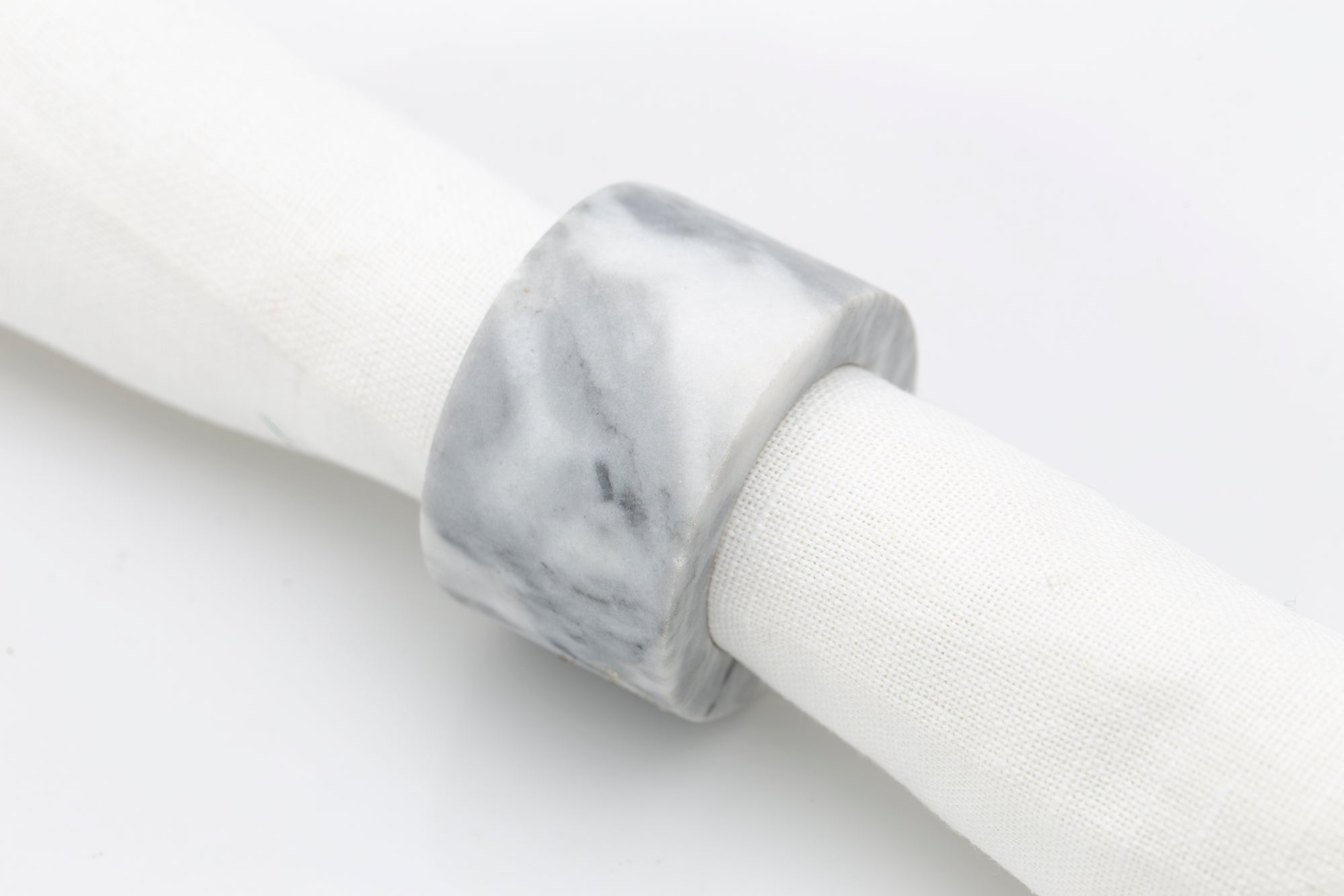 ANNEAU DE SERVIETTE MAUREEN BLANC