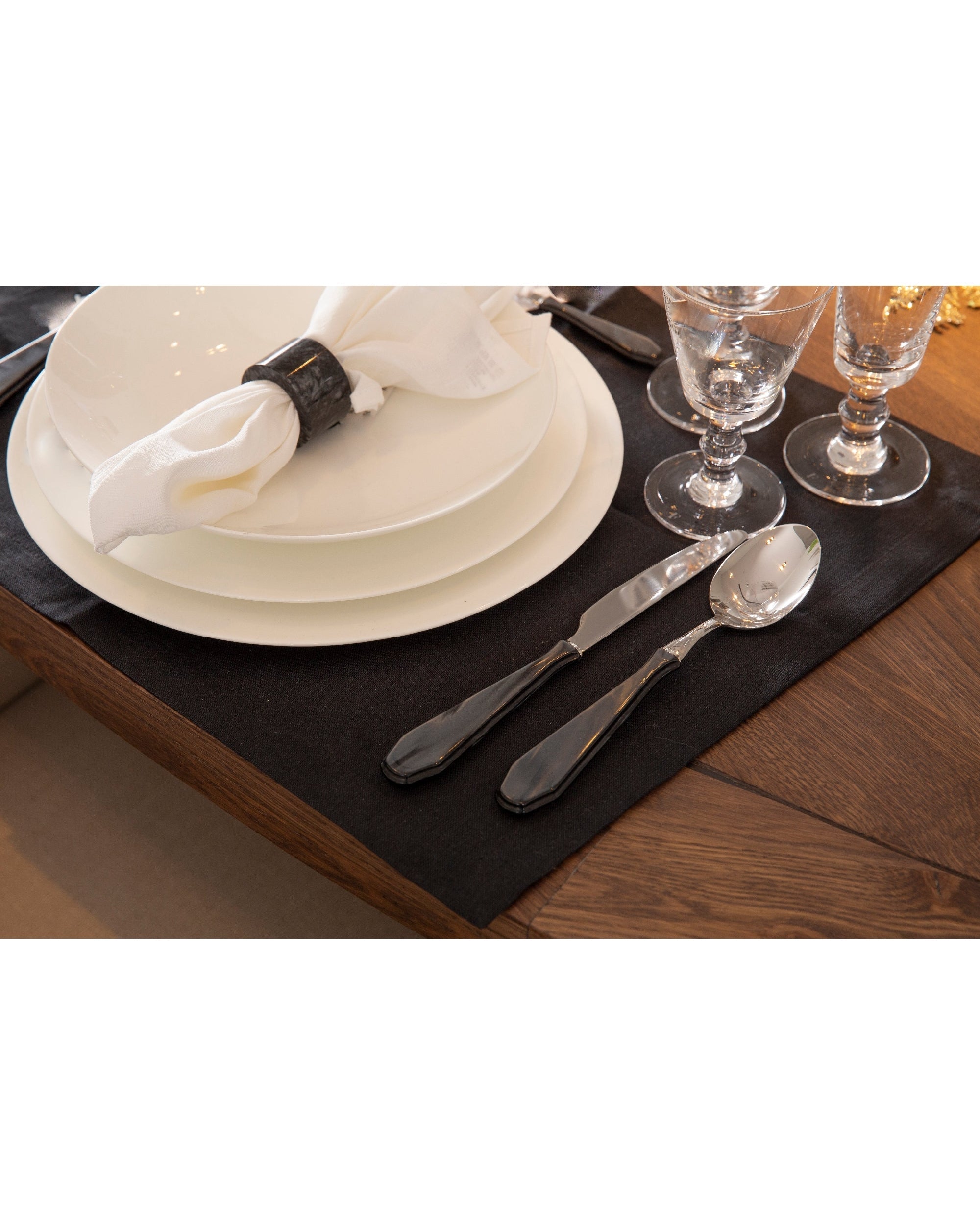 ANNEAU DE SERVIETTE MAUREEN NOIR