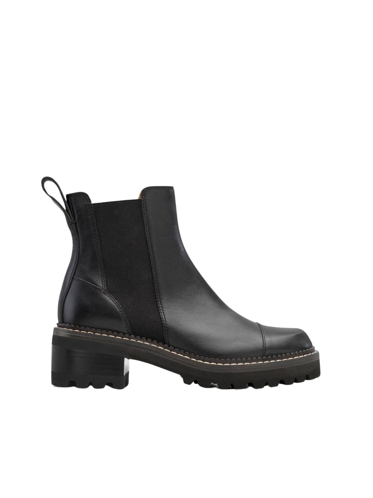BASEPLUS_Black SHORT BOOTS - Black