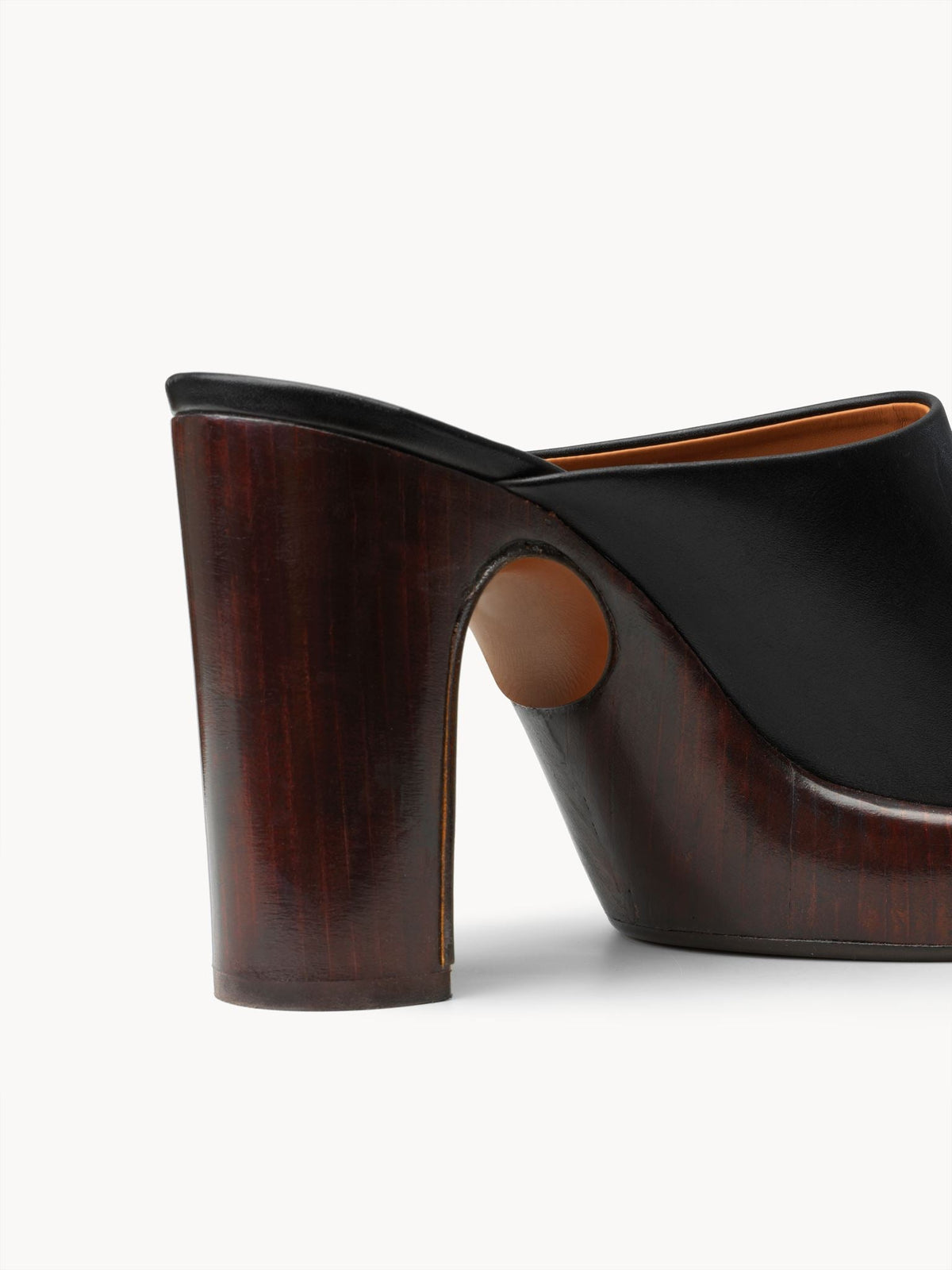 BASEPLUS_Black HEEL MULES - Black