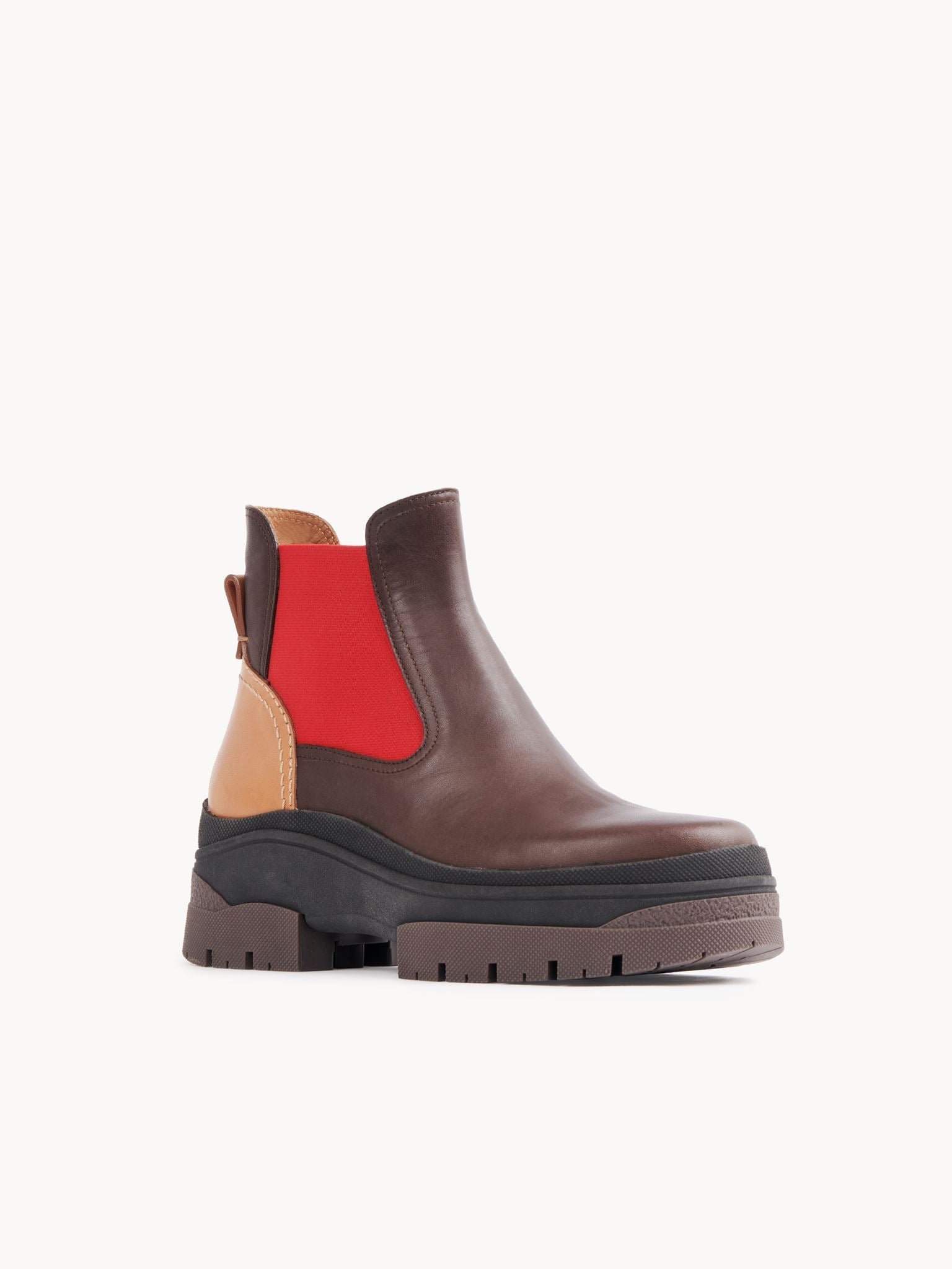 DÉJÀ VU 2pcs Bottines Cassidie en cuir - Koc testa di moro