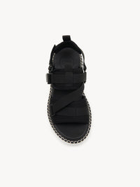 BASEPLUS_Black FLAT SANDALS - Black