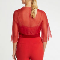 Veste boléro courte - Rouge