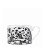 High Fidelity Stellato porcelain teacup - Black & White