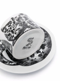 High Fidelity Fiorato ceramic teacup - Black & White