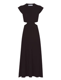 Robe façon crochet en cuir - Black