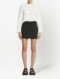 Jupe courte en tweed - Black