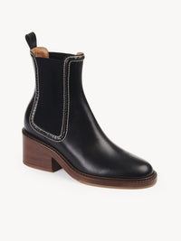 BASEPLUS_Black ANKLE BOOTS - Black