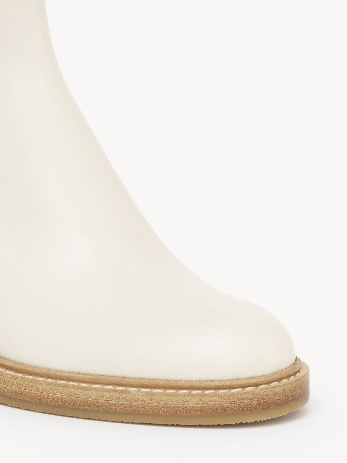 BASEPLUS_Eggshell ANKLE BOOTS - Eggshell