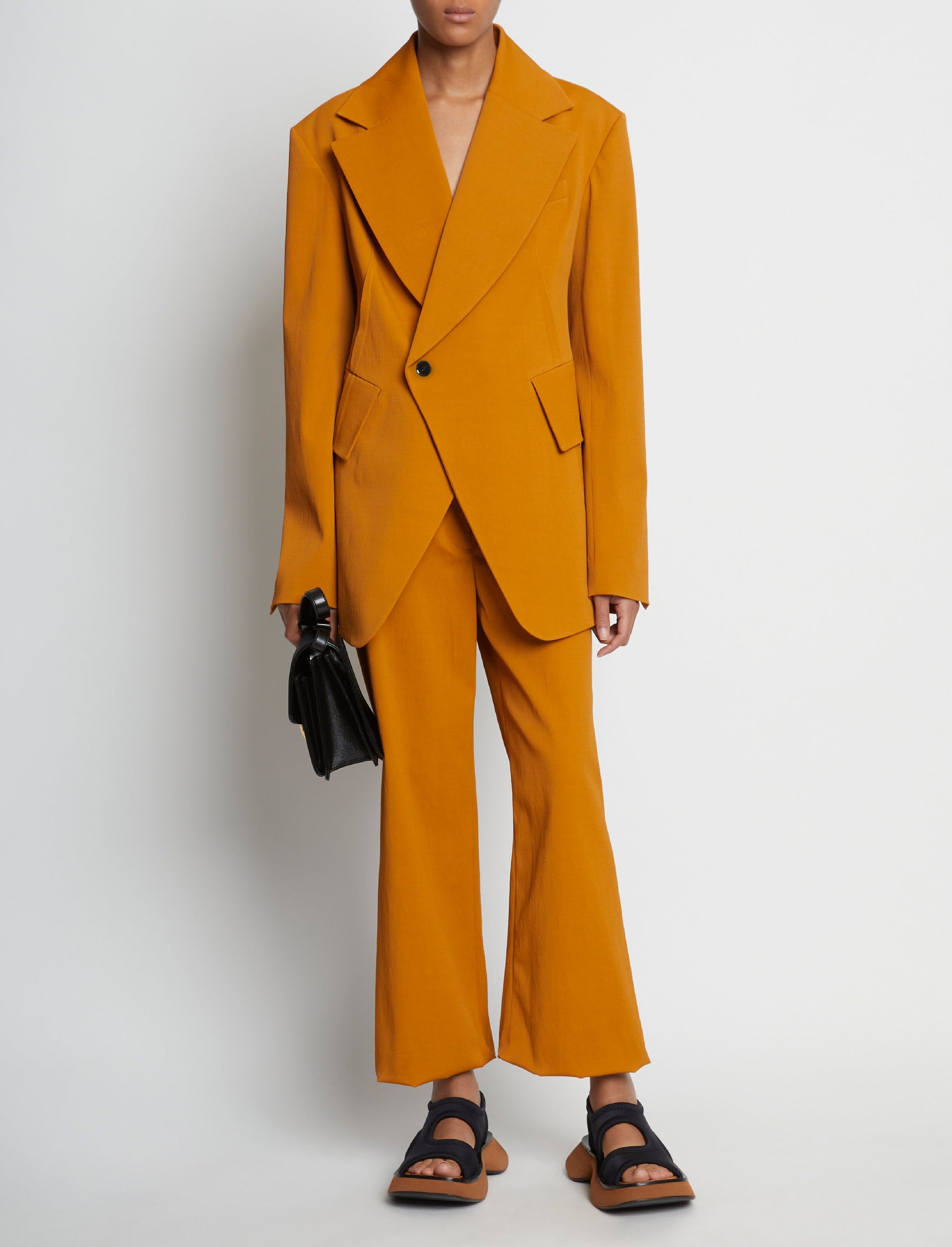 Blazer structuré et croisé - Caramel