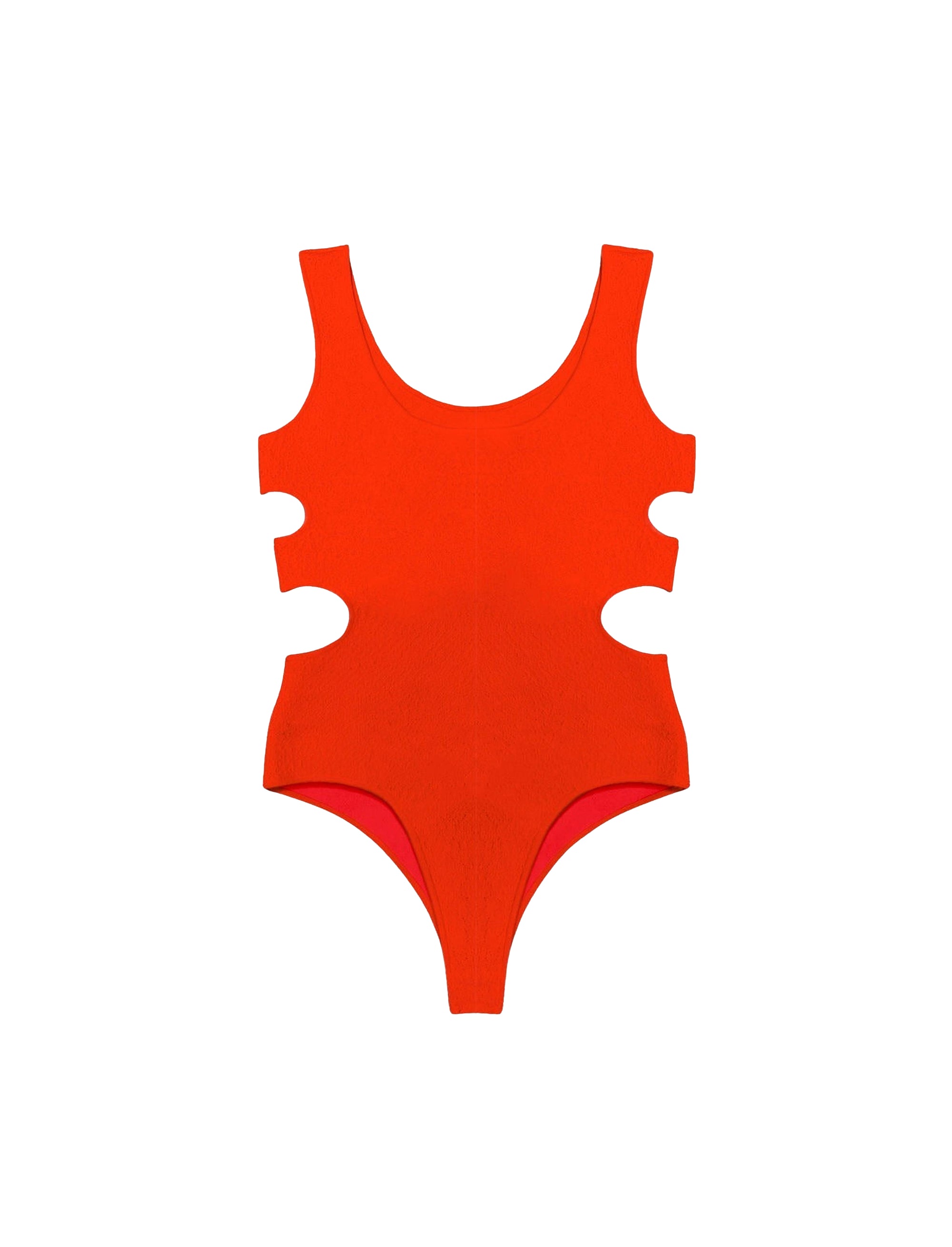 Body en maille texturée - Tangerine
