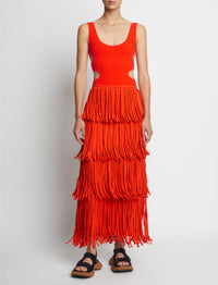 Body en maille texturée - Tangerine