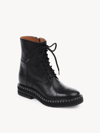 BASEPLUS_Black ANKLE BOOTS - Black