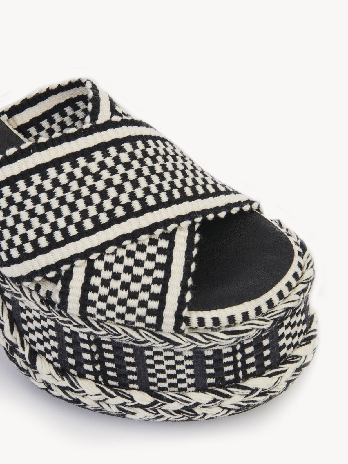 White & Black SANDALS - White & Black
