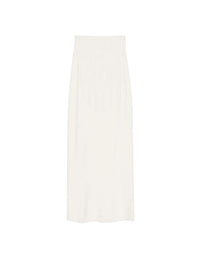 OFF WHITE // off white boning detail midi knit skirt