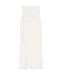 Underwired midi knit skirt - Off White