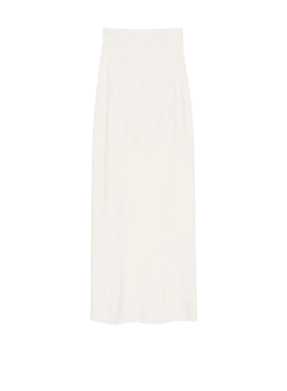 Underwired midi knit skirt - Off White