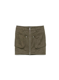 KAKI // kaki cargo skirt