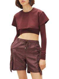 DARK BROWN LE DOUBLE TSHIRT