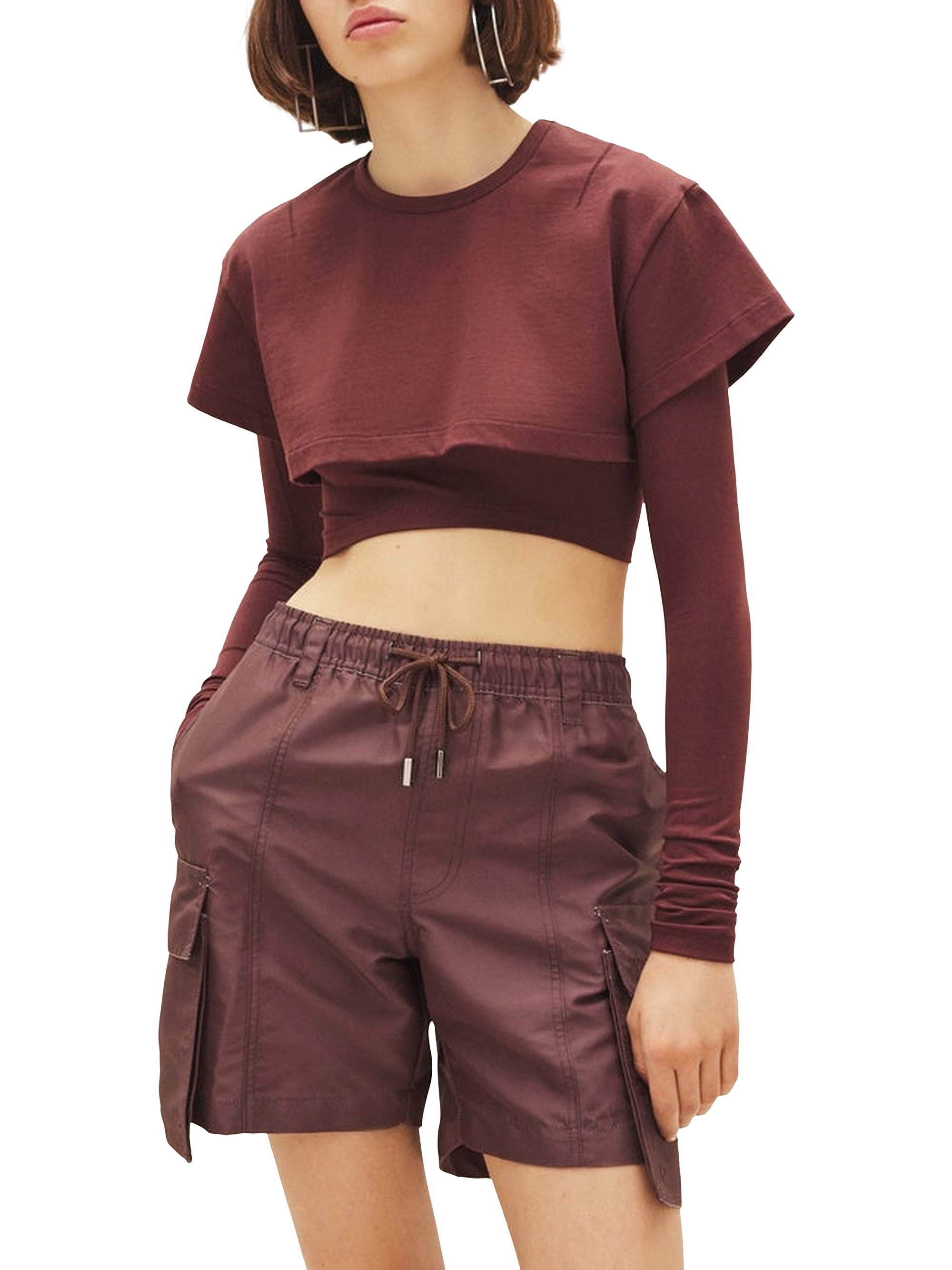 DARK BROWN LE DOUBLE TSHIRT