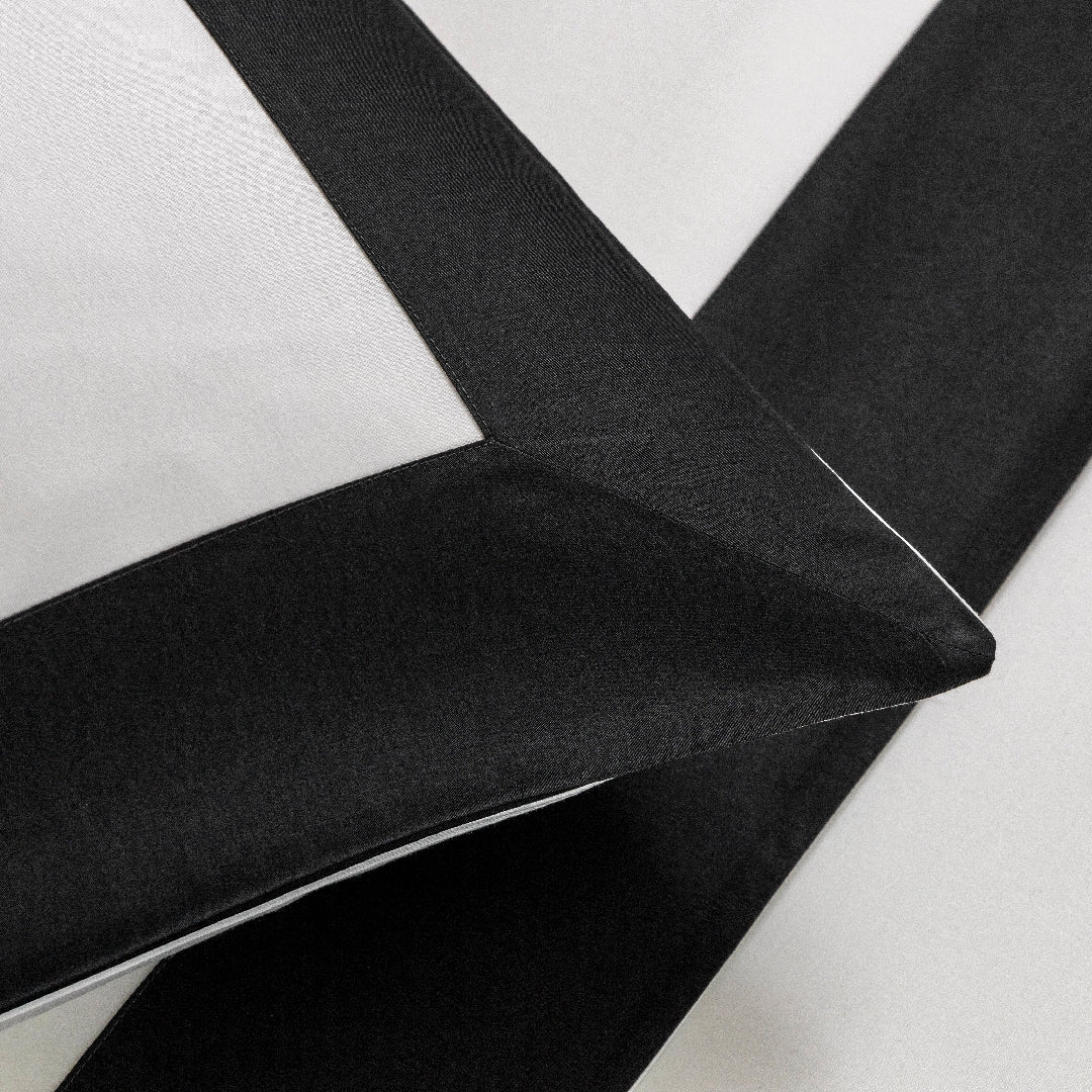 Duvet cover Bold in cotton - Milk & Storm Grey