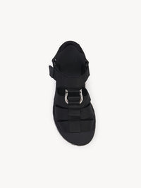 Black FLAT SANDALS - Black