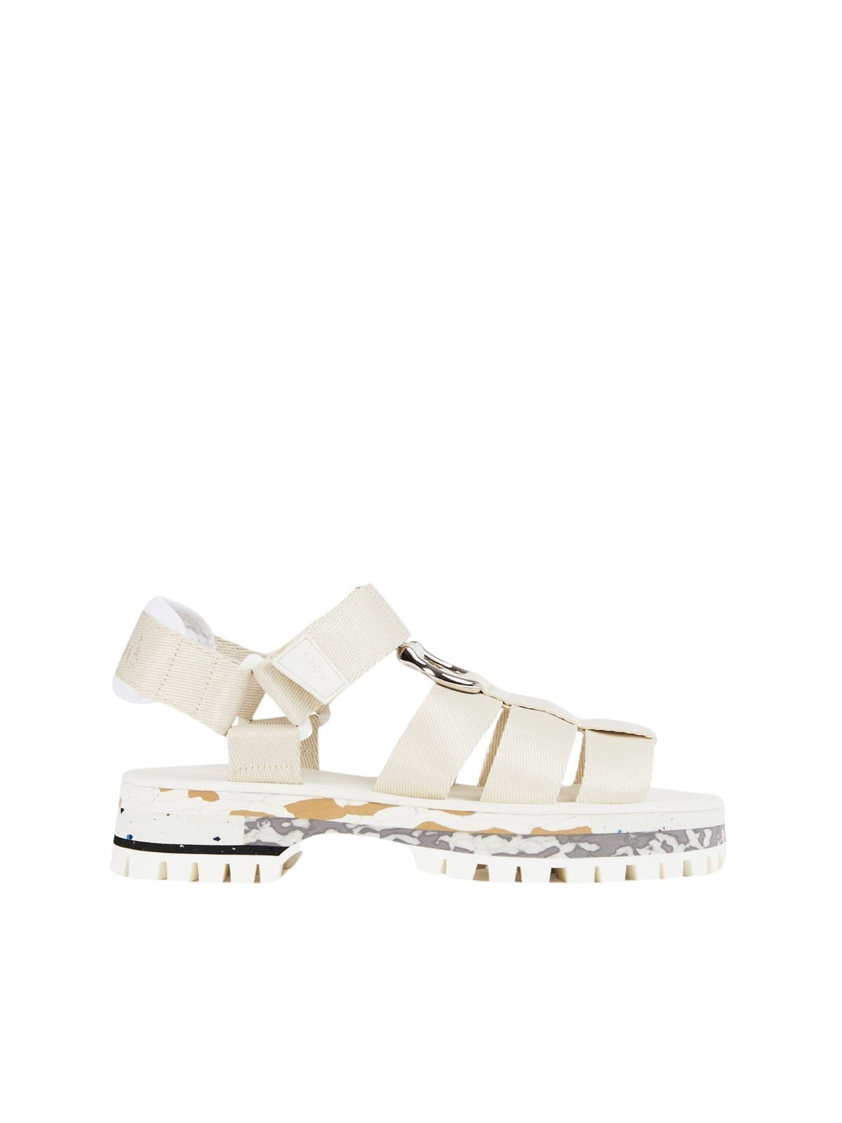 Pearly Grey FLAT SANDALS - Pearly Grey