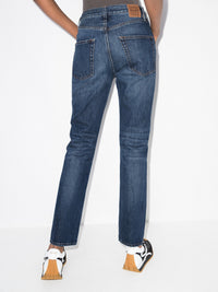 Jean coupe régulière en coton biologique - Dark Vintage Wash