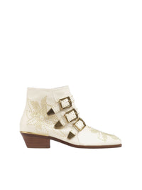 Soft White ANKLE BOOTS - Soft White