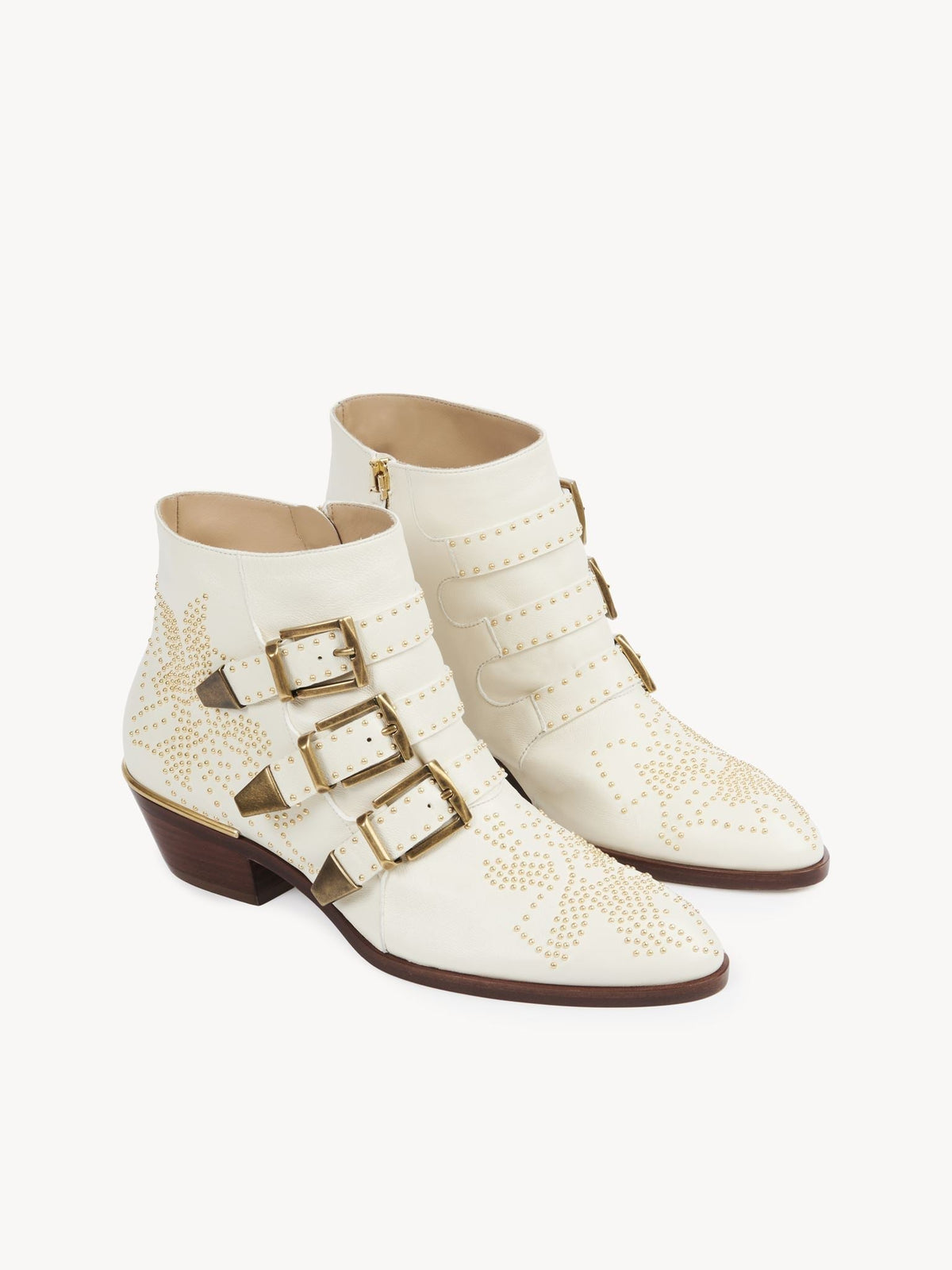 Soft White ANKLE BOOTS - Soft White