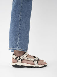 Natural White FLAT SANDALS - Natural White