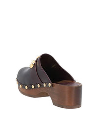 2 qty Sandales Ophélie en cuir - Dark Burgundy