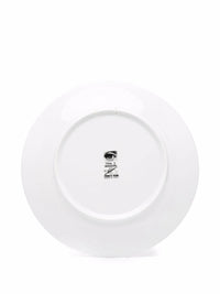 Assiette Tema e Variazioni n°95 en porcelaine - Or & Noir & Blanc