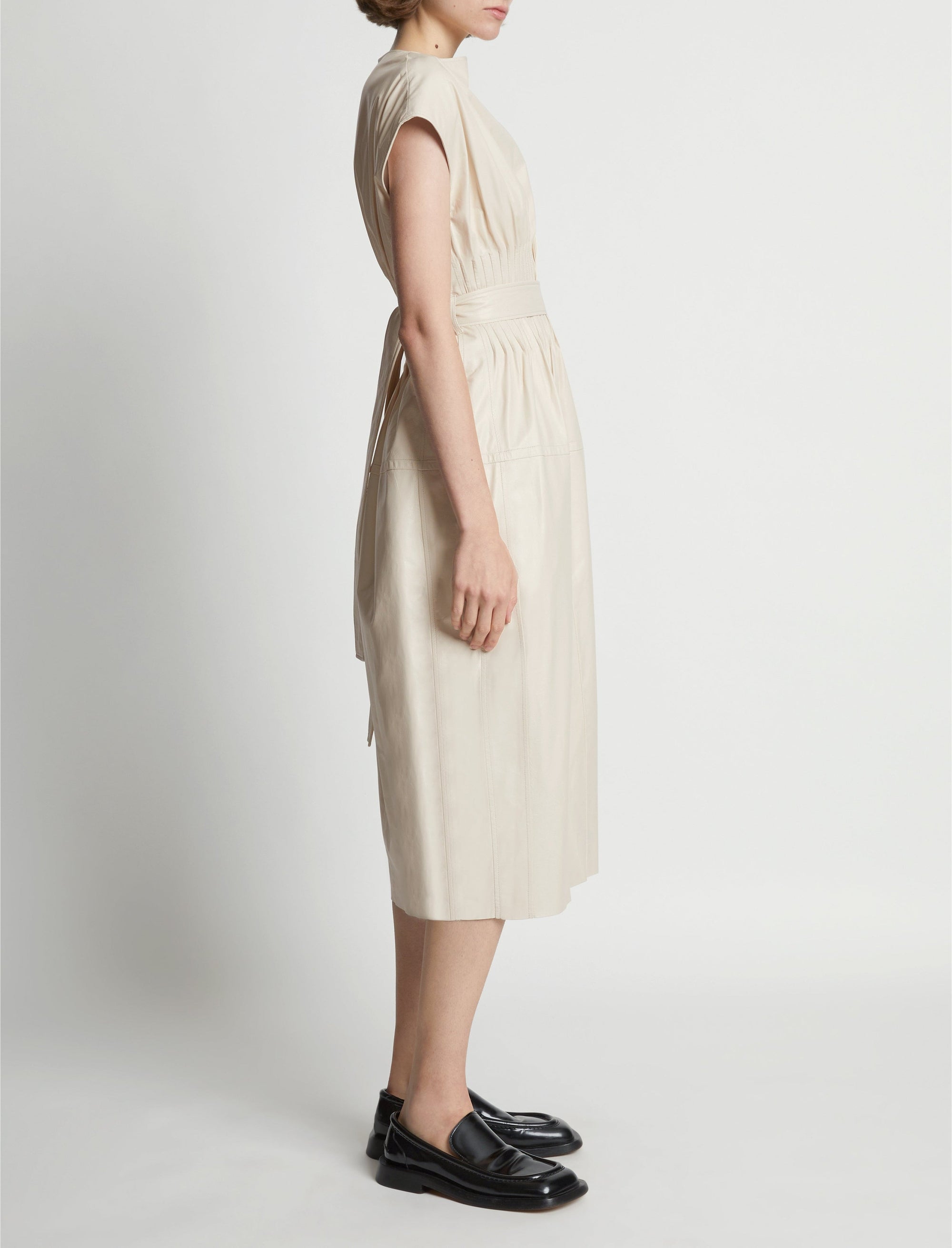 Robe Pinktuck en cuir - Blush