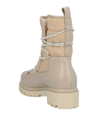 Bottes Aspen en cuir - Beige & Crystal