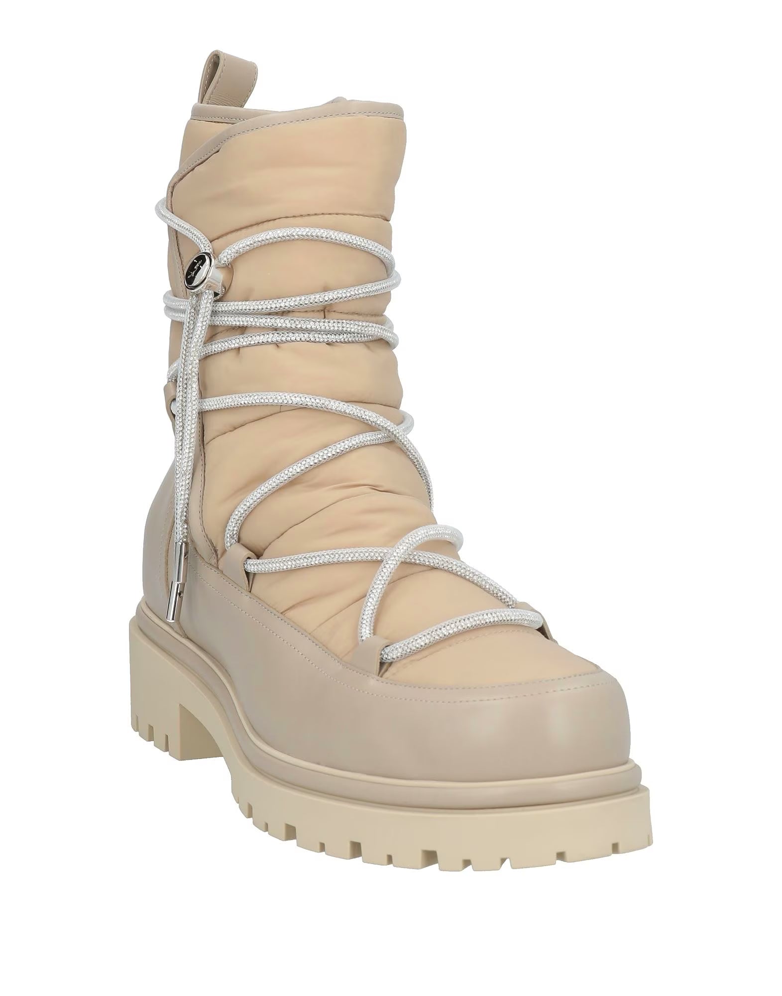 Bottes Aspen en cuir - Beige & Crystal