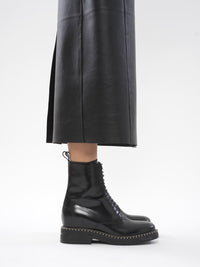 BASEPLUS_Black ANKLE BOOTS - Black