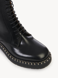 BASEPLUS_Black ANKLE BOOTS - Black